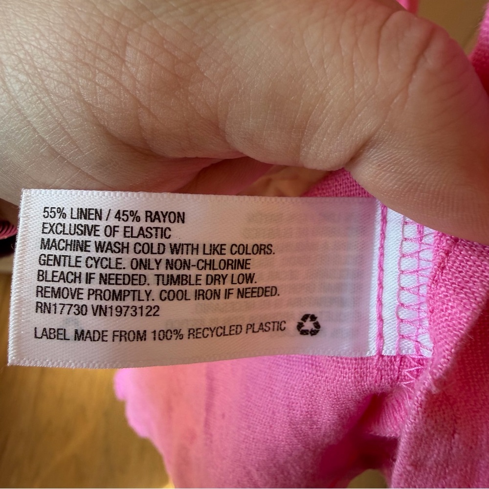 Ava & Viv Beautiful Vibrant Pink Midi Dress w/ Ruffled Neckline, Size XXL, NWT - Picture 11 of 11